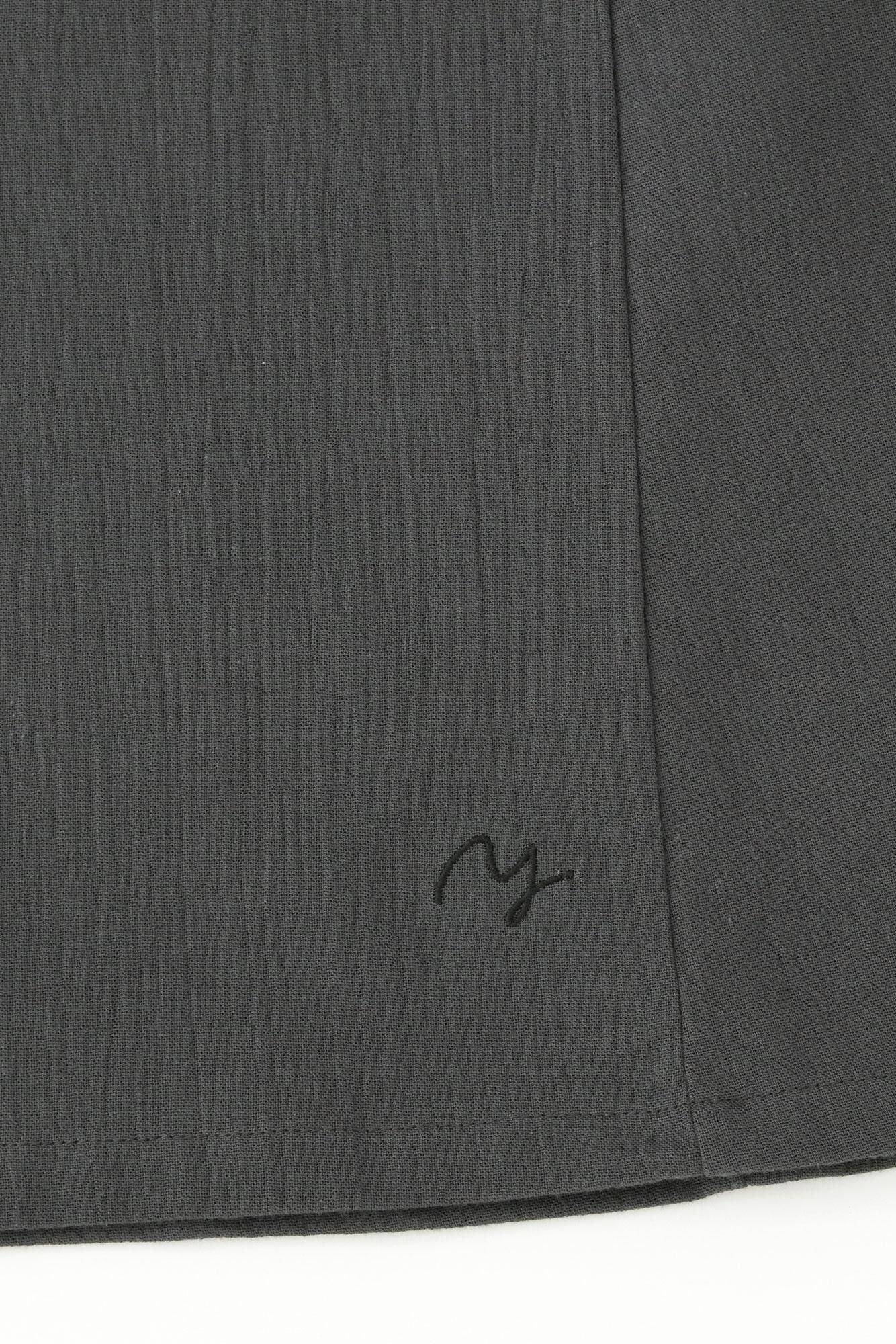 타카시마치지미 20/20 긴소매 원피스／짙은 회색