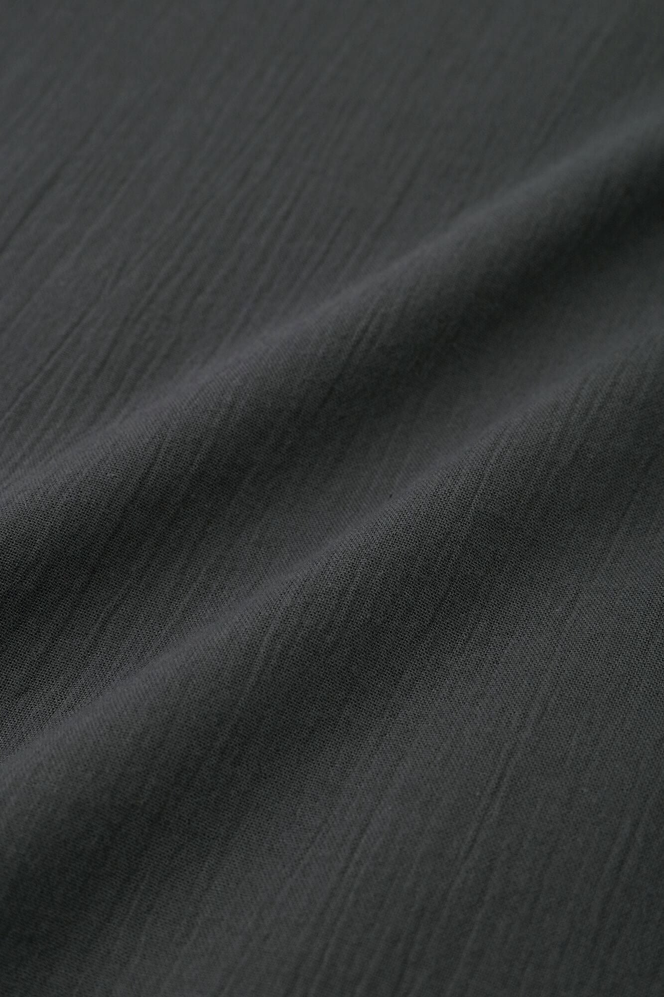 Chizimi Cotton 20/20 Elbow Length Sleeve Tunic / Dark Lead Color