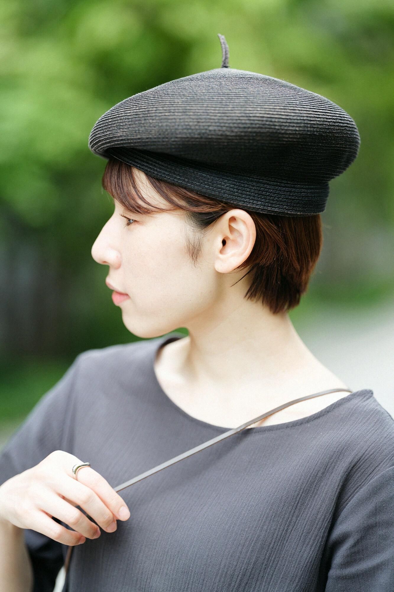 Chizimi Cotton 20/20 Elbow Length Sleeve Tunic / Dark Lead Color