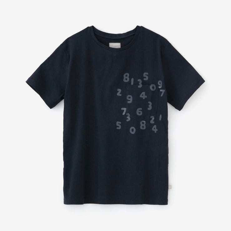 高岛缩棉40/40短袖口袋T-shirt /蓝黑色× SO-SU-U十数昆