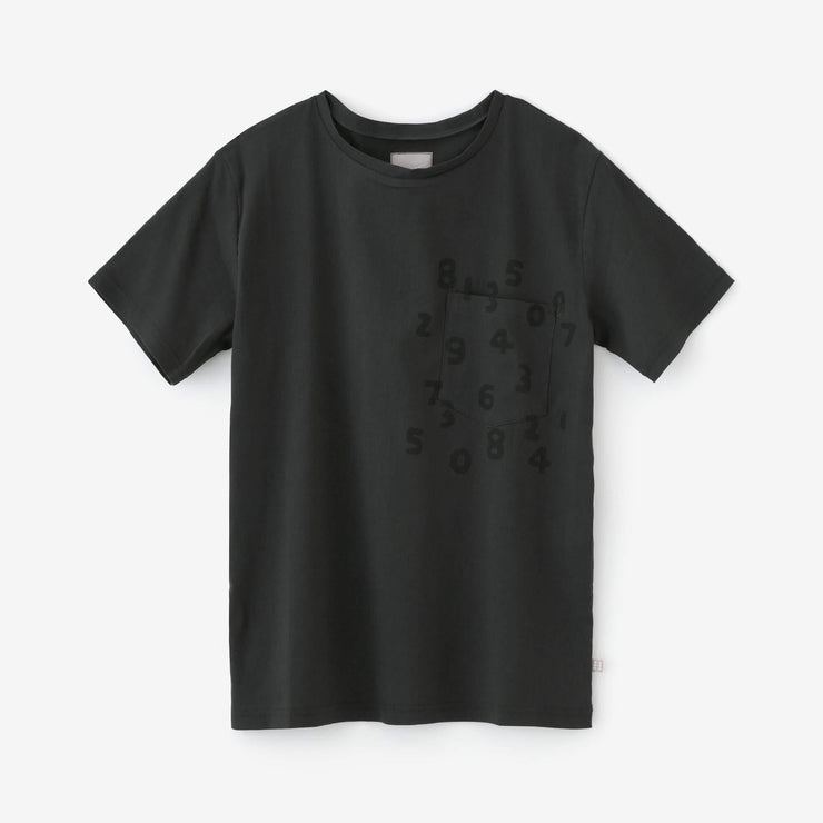 高岛缩棉40/40短袖口袋T-shirt /深铅色× SO-SU-U十数昆