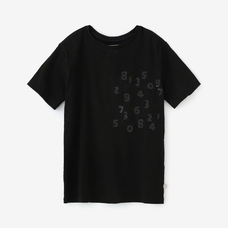 高岛缩棉40/40短袖口袋T-shirt /黑色× SO-SU-U十数昆