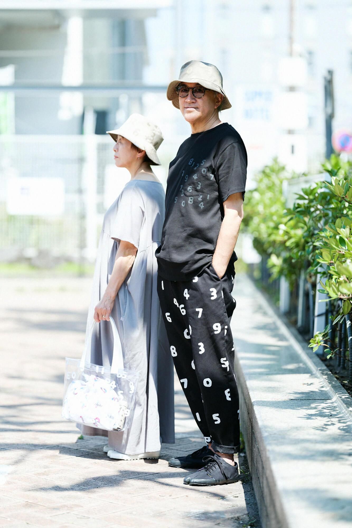 高島縮棉 40/40短袖口袋T-shirt /黑色× SO-SU-U十數 昆