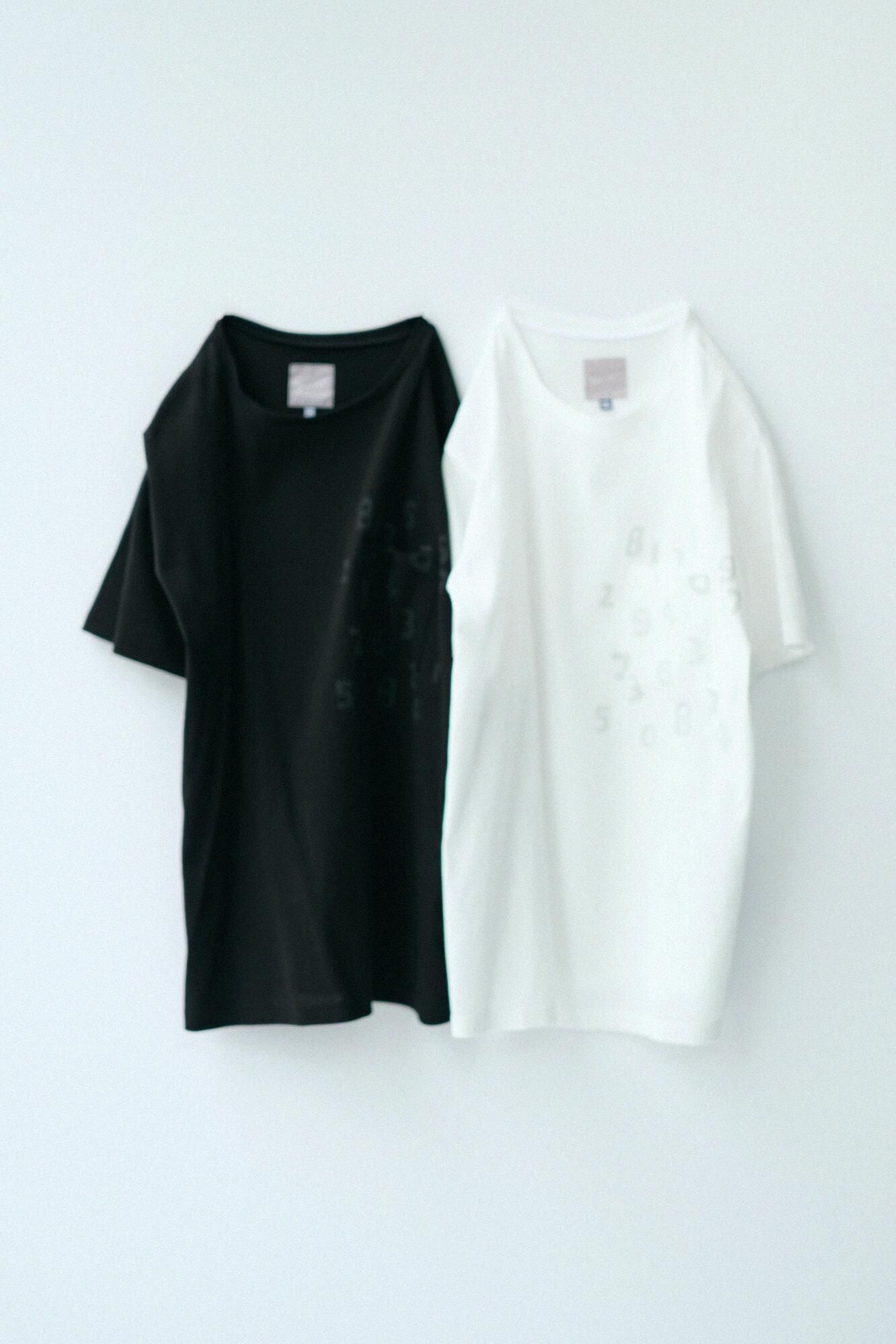 高島縮棉 40/40短袖口袋T-shirt /黑色× SO-SU-U十數 昆