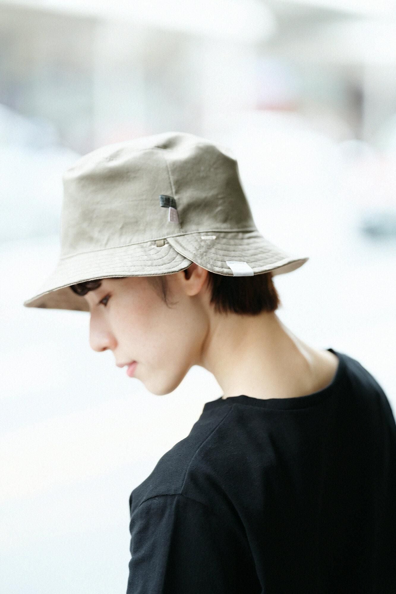 高島縮棉 40/40短袖口袋T-shirt /黑色× SO-SU-U十數 昆