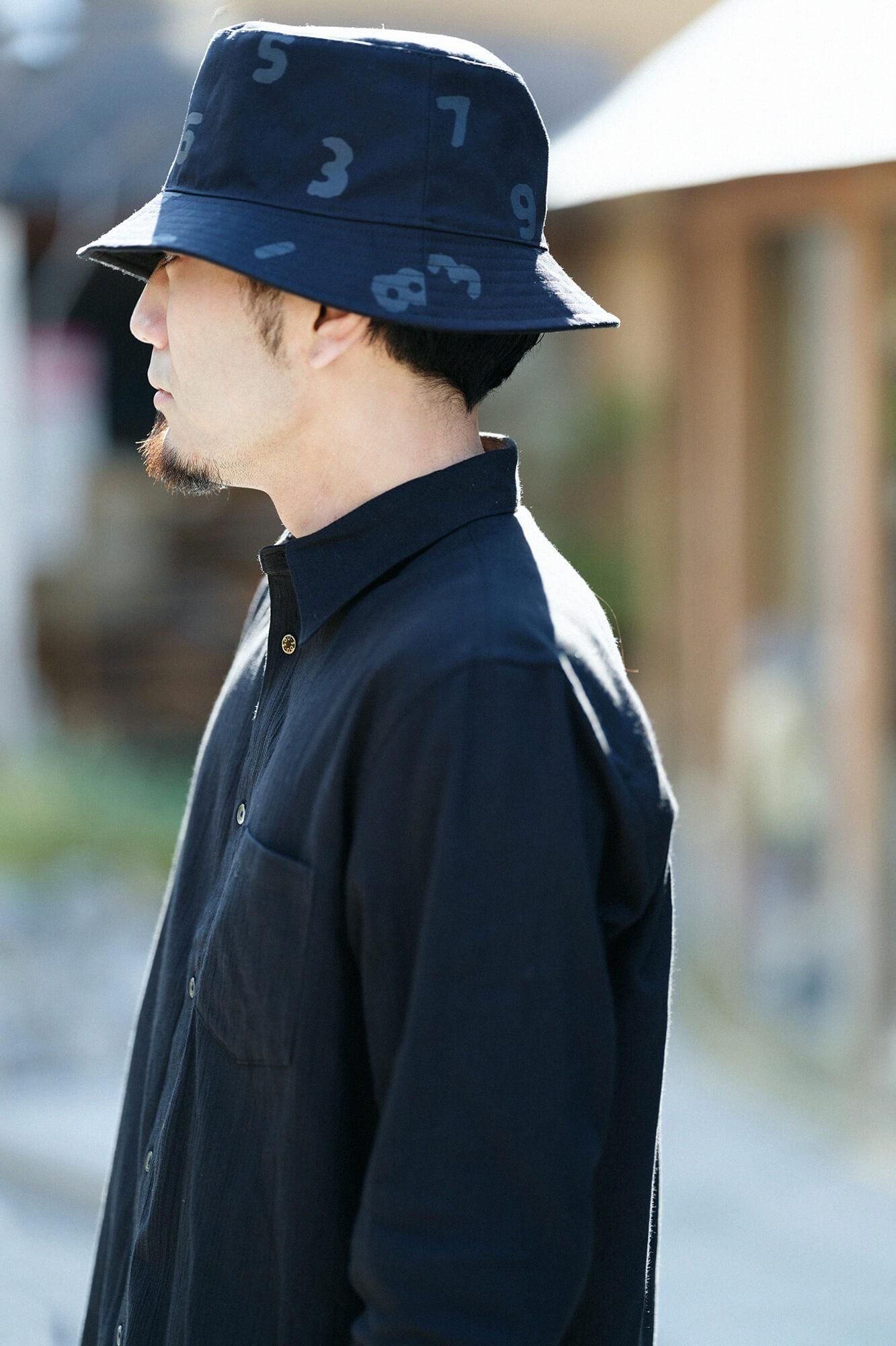 高島縮 20/20 シャツ／濡羽色（ぬればいろ）