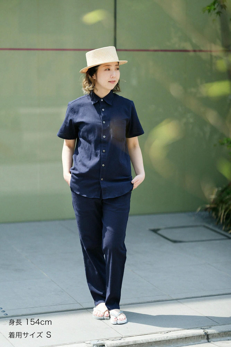 Chizimi Cotton Short Sleeve Shirt