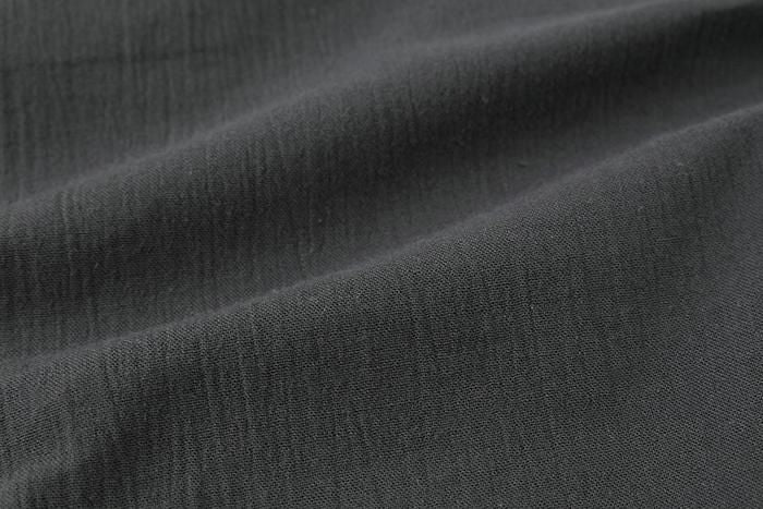 高島縮棉 20/20 短袖襯衫／深鉛色