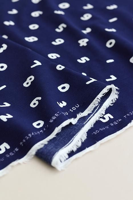 Textilverkäufe nach Gewicht (Takashima Jiji Sakao Orimono) /SO-SU-U Dunkelblau <50cm>