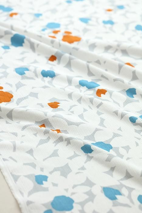 Textile(Chizimi cotton Sakao Orimono）／Wild Rose<50cm>