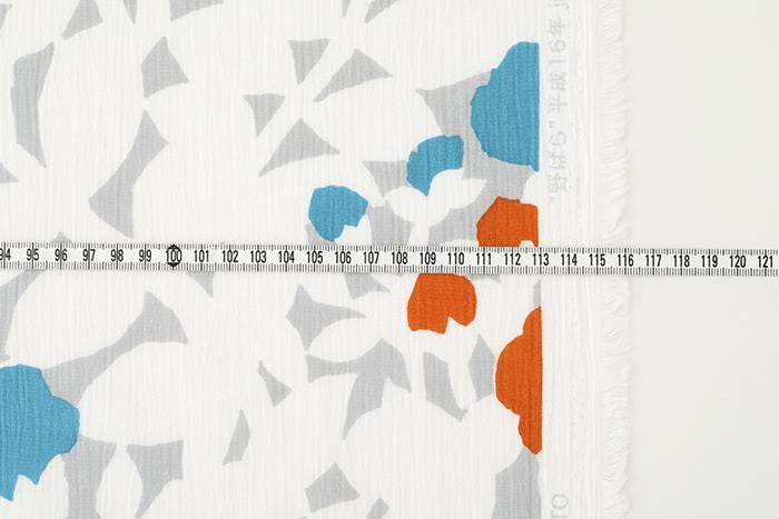 Textile(Chizimi cotton Sakao Orimono）／Wild Rose<50cm>