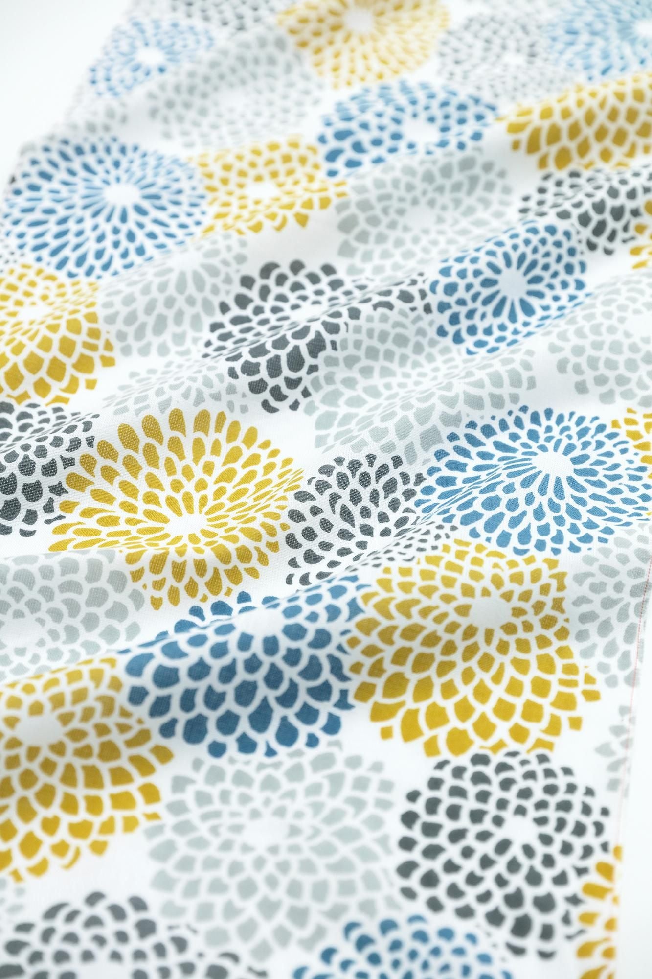 手工出售的纺织品（ISE棉花tenugui） / chrysanthemum豆腐（高知）<50cm>