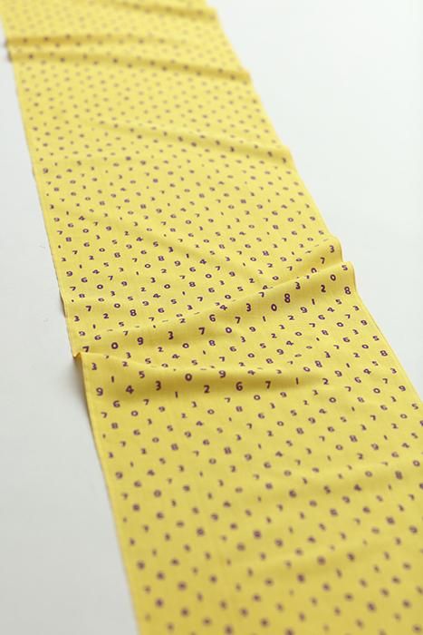 Textile  (Ise-momen cottoncotton Handkerchief)/beansSO-SU-U Yellow branch​ ​Sweetscolor(kiGardeniaColor)＜50cm＞