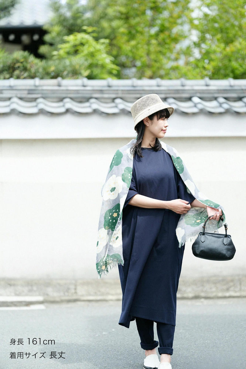 Takashima Jiji 40/40 robe col bateau à manches plates