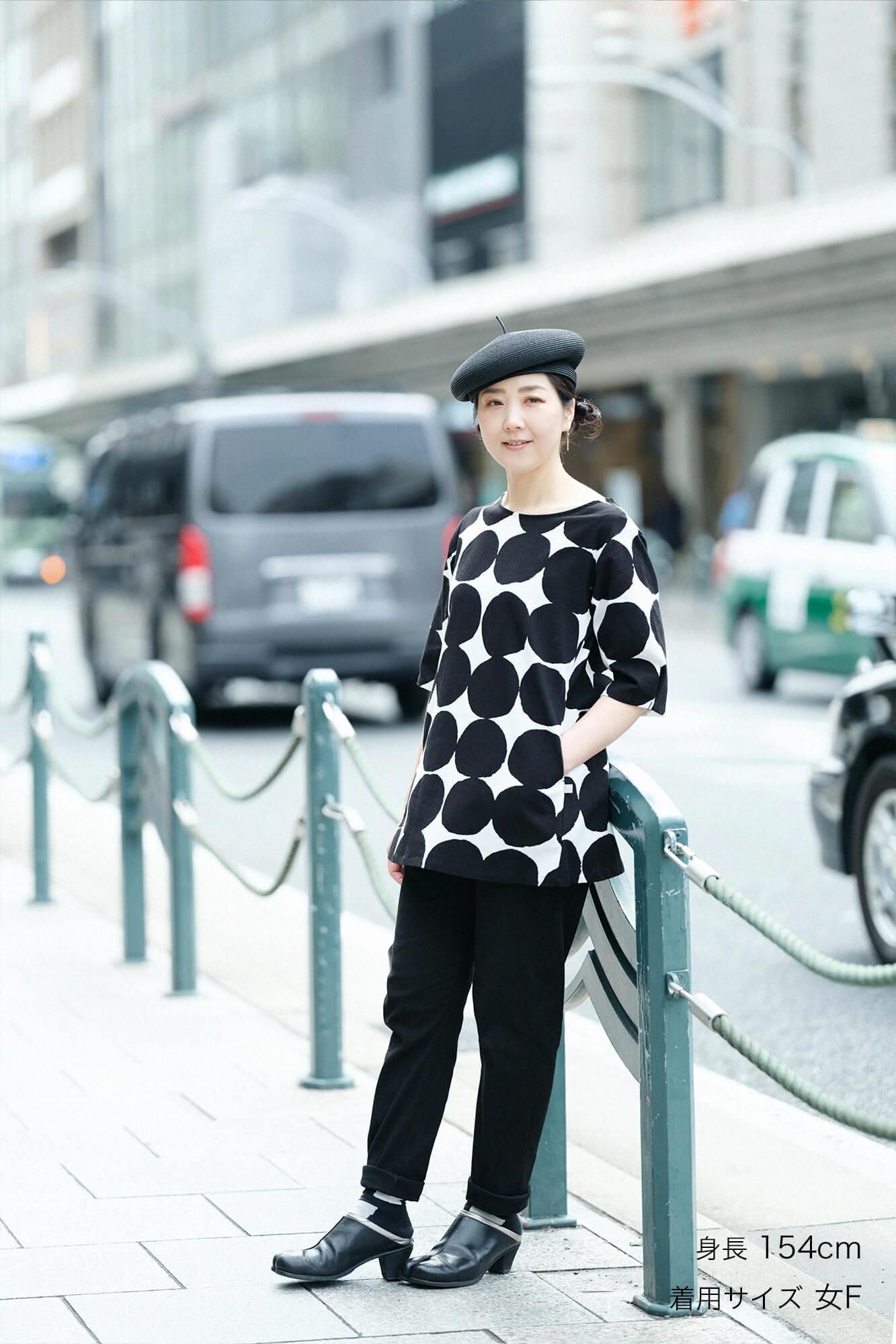 高島縮棉 40/40 內搭褲／黑色