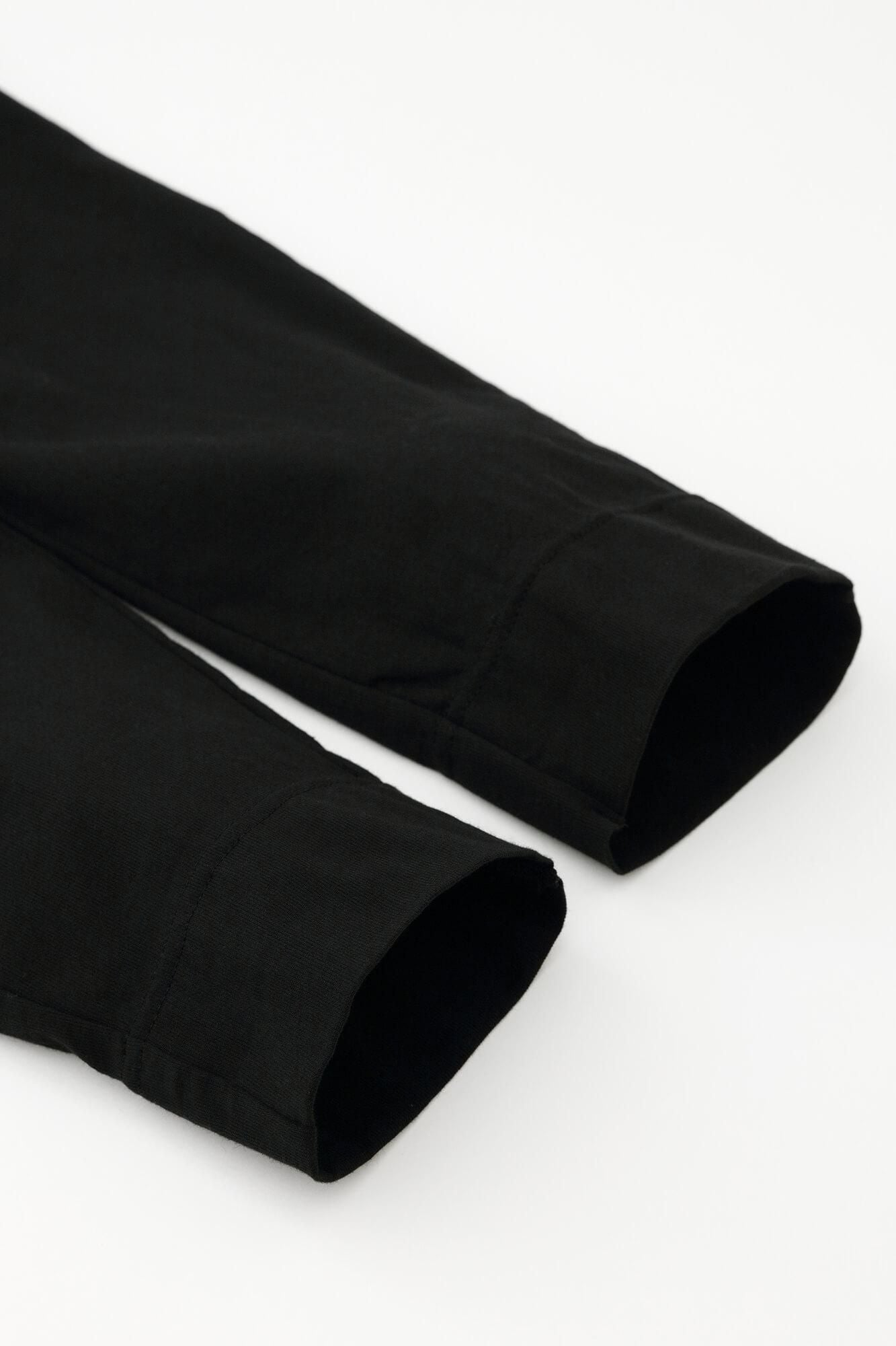 高島縮棉 40/40 內搭褲／黑色