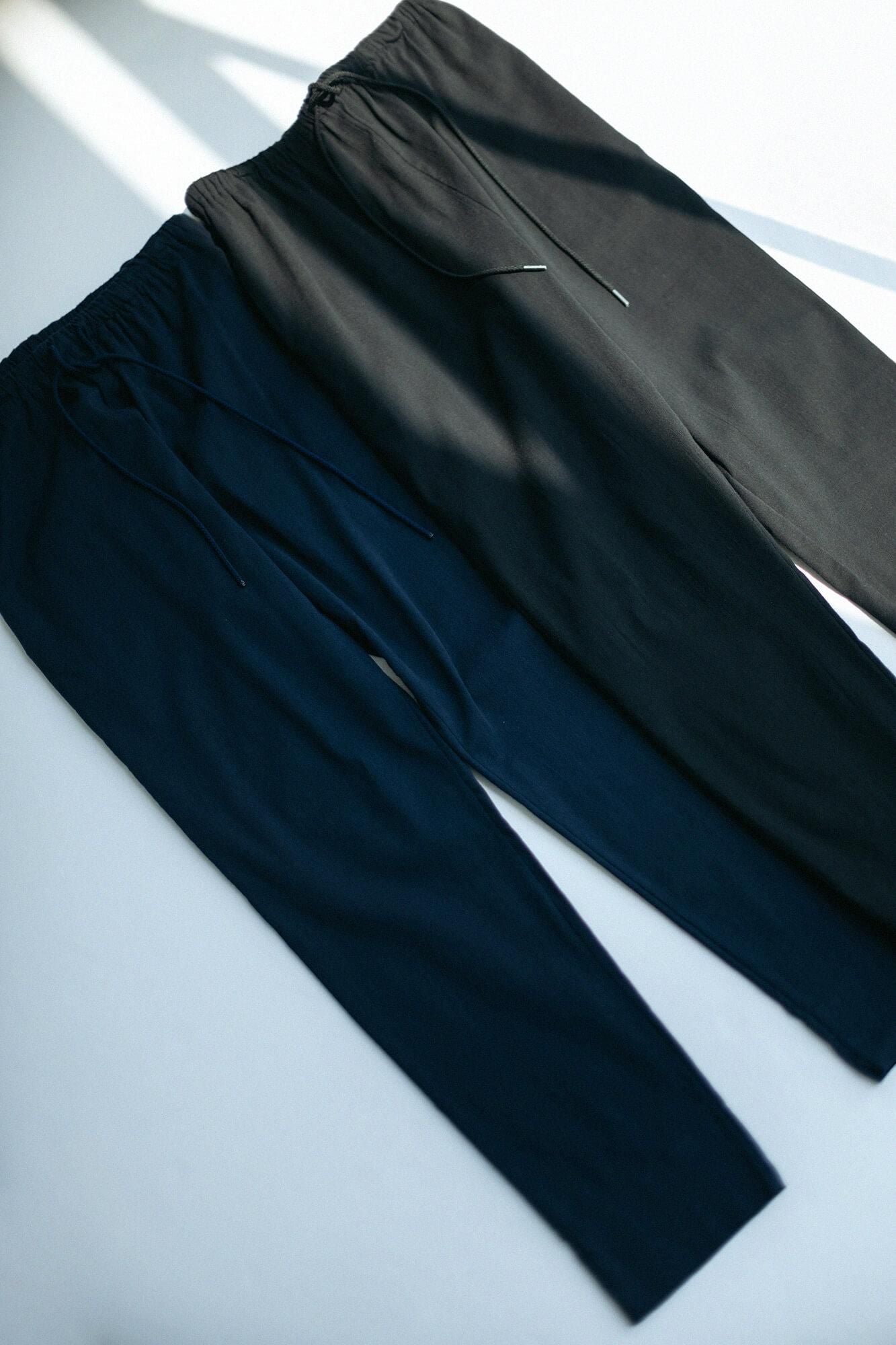 高島縮棉 40/40 內搭褲／黑色