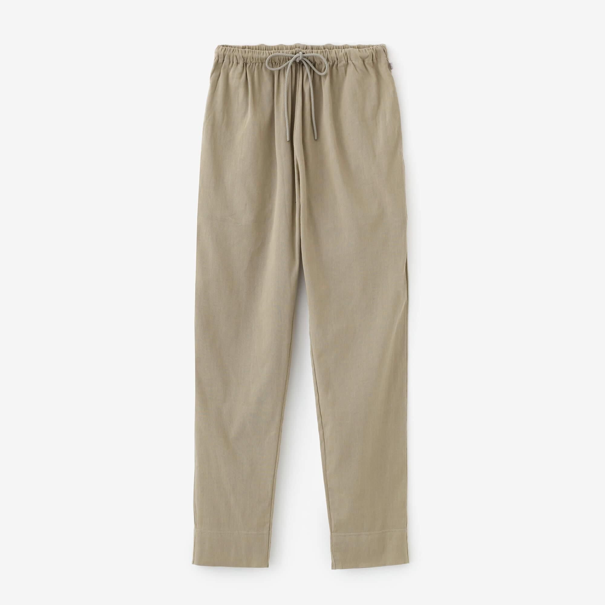 高島縮 40/40 レギンスパンツ／留紺（とめこん）