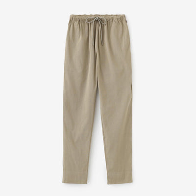 高島縮 40/40 レギンスパンツ／白橡（しろつるばみ）