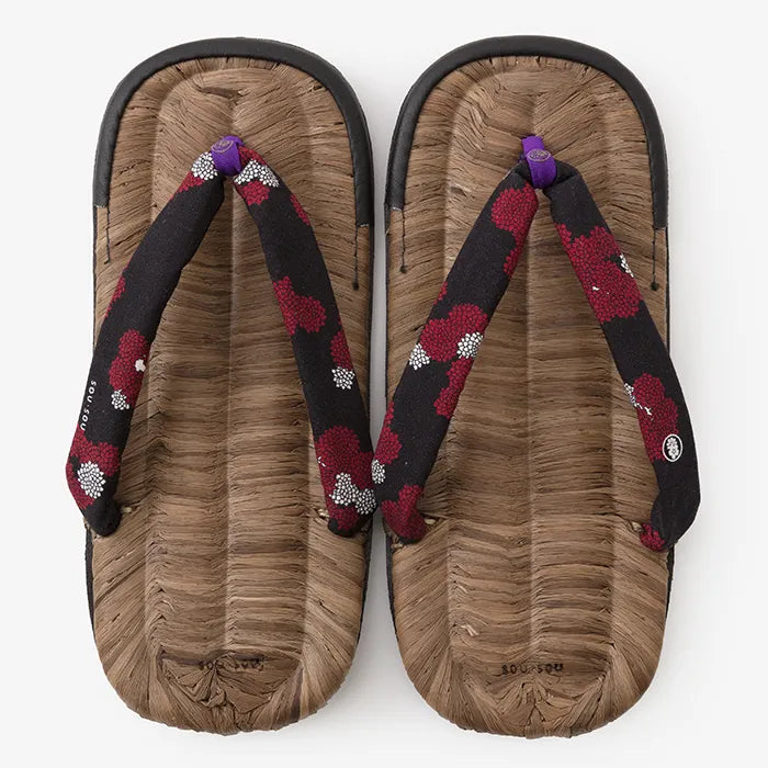 Zori Sandalen Asabura Crow Tisch/Somon