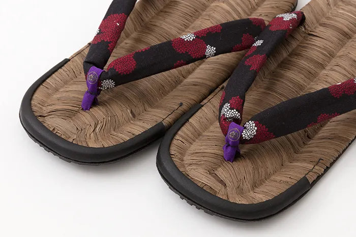Zori Sandalen Asabura Crow Tisch/Somon