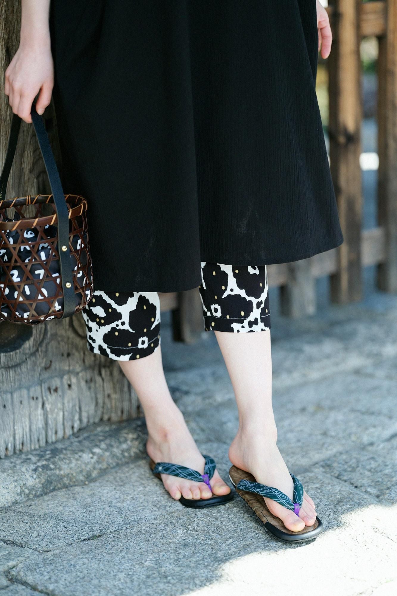 凉鞋asabura乌鸦桌/鳄鱼