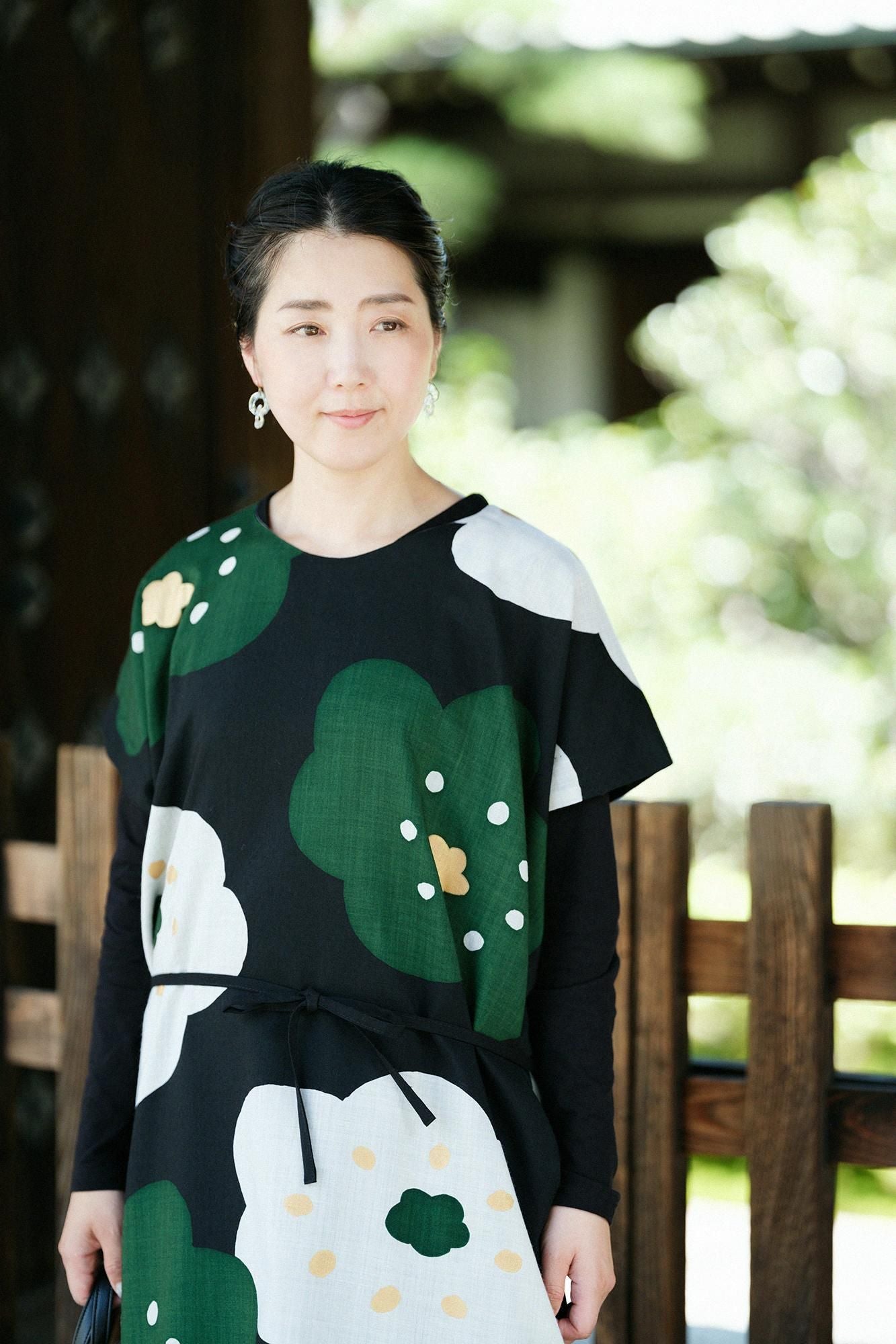 【net limited】Muslin Wool Rectangular Dress / Smile