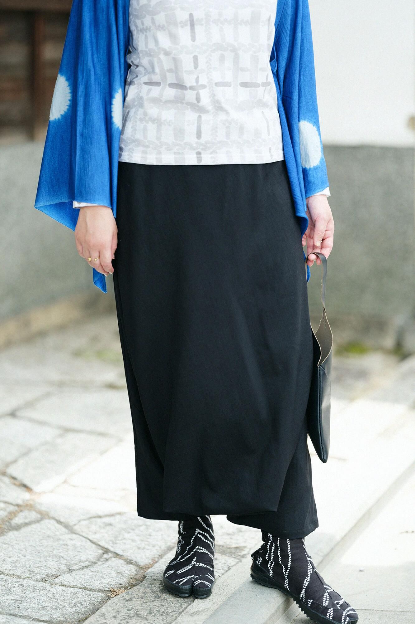 SOU・SOU モスリン 富士2.0 濡羽色×桟 モスリン 富士（ふじ） 2.0／濡羽色（ぬればいろ）×桟（さん）