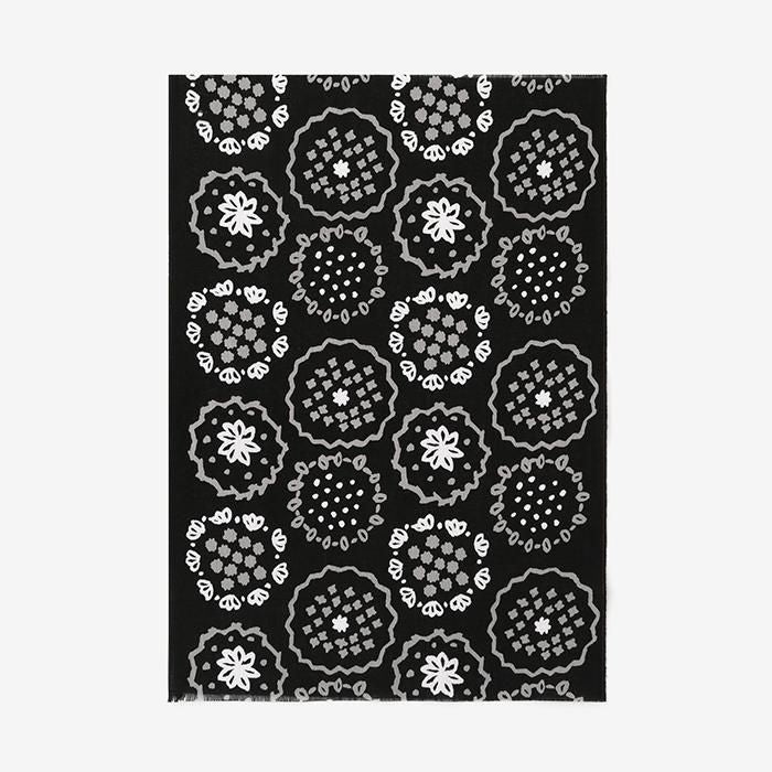 Isemomen Cotton Textile Handkerchief（Short）/ Floral Embroidery