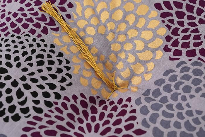 SOU・SOUKyoto Cushion（21 Count Plain Weave）／Chrysanthemum Chongyang(butterflyYocormorant)【※DeliveryApproximately 3 weeks]