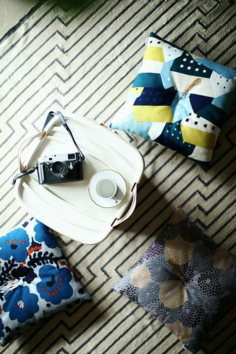 SOU・SOUKyoto Cushion（No.8 Canvas）／Northern Countries Moonlight(Getsumei) [※DeliveryApproximately 3 weeks]