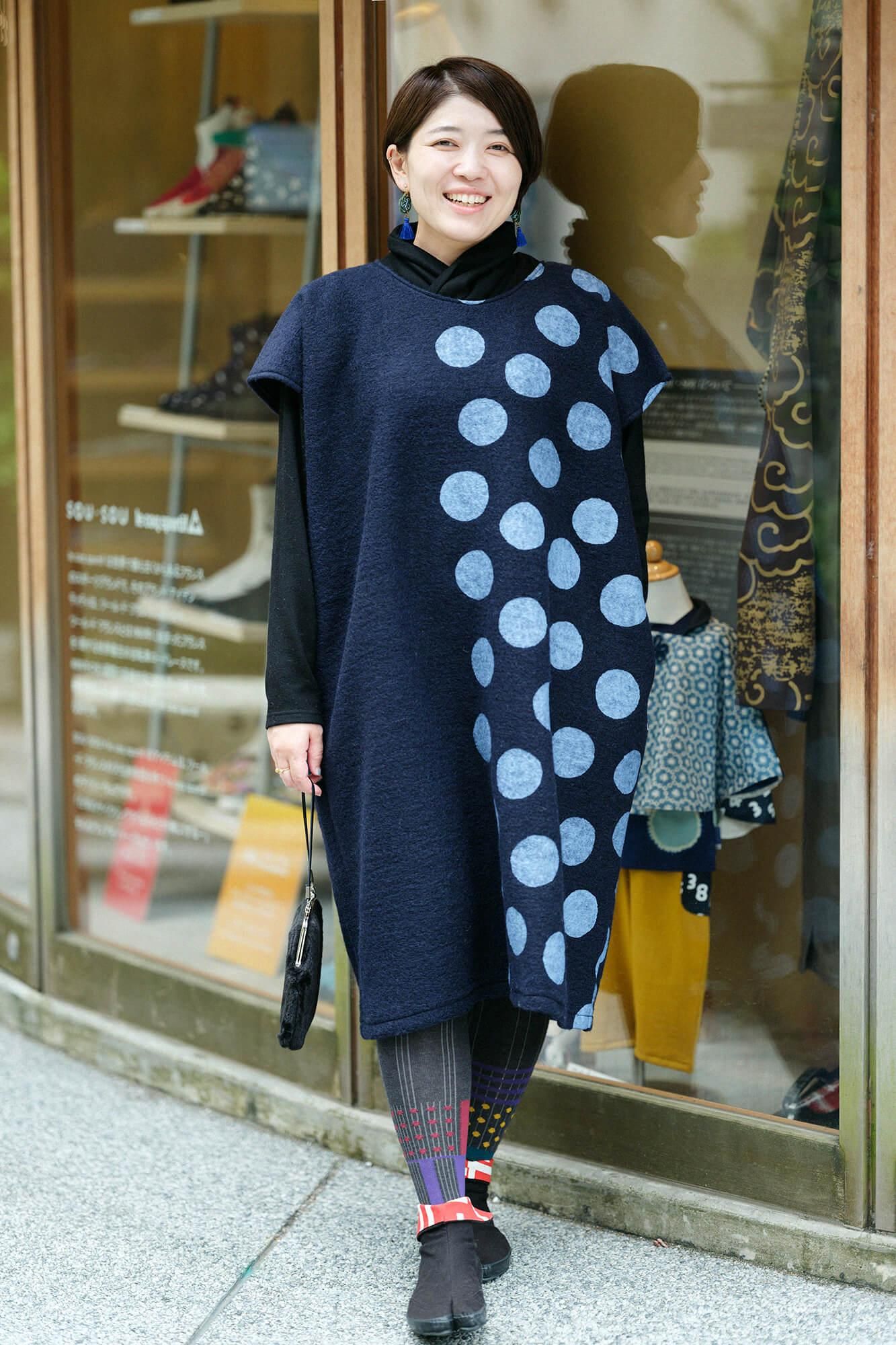 分趾褲襪／重疊 深灰色