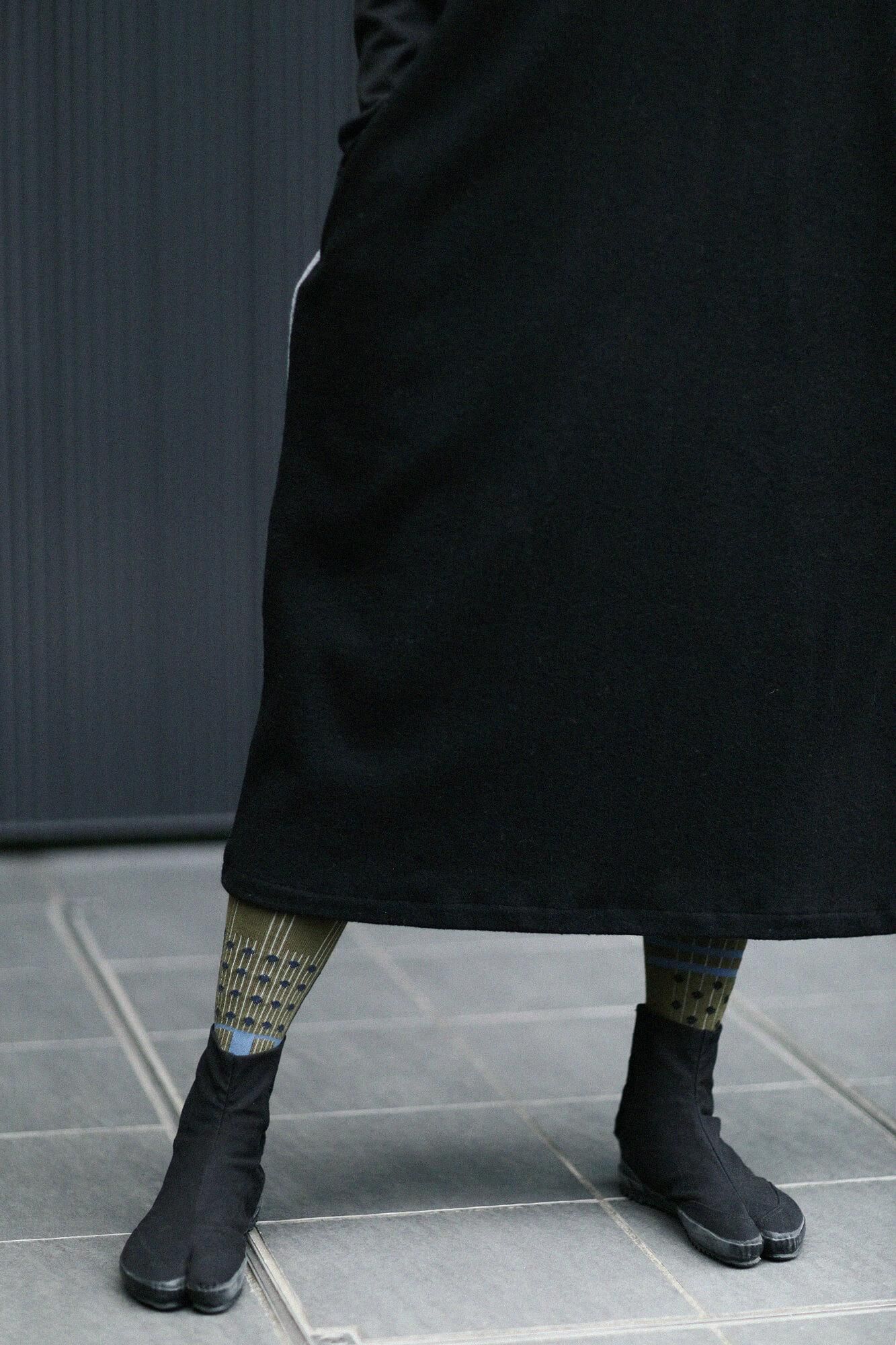 紧身裤塔比袜/分层的海带颜色