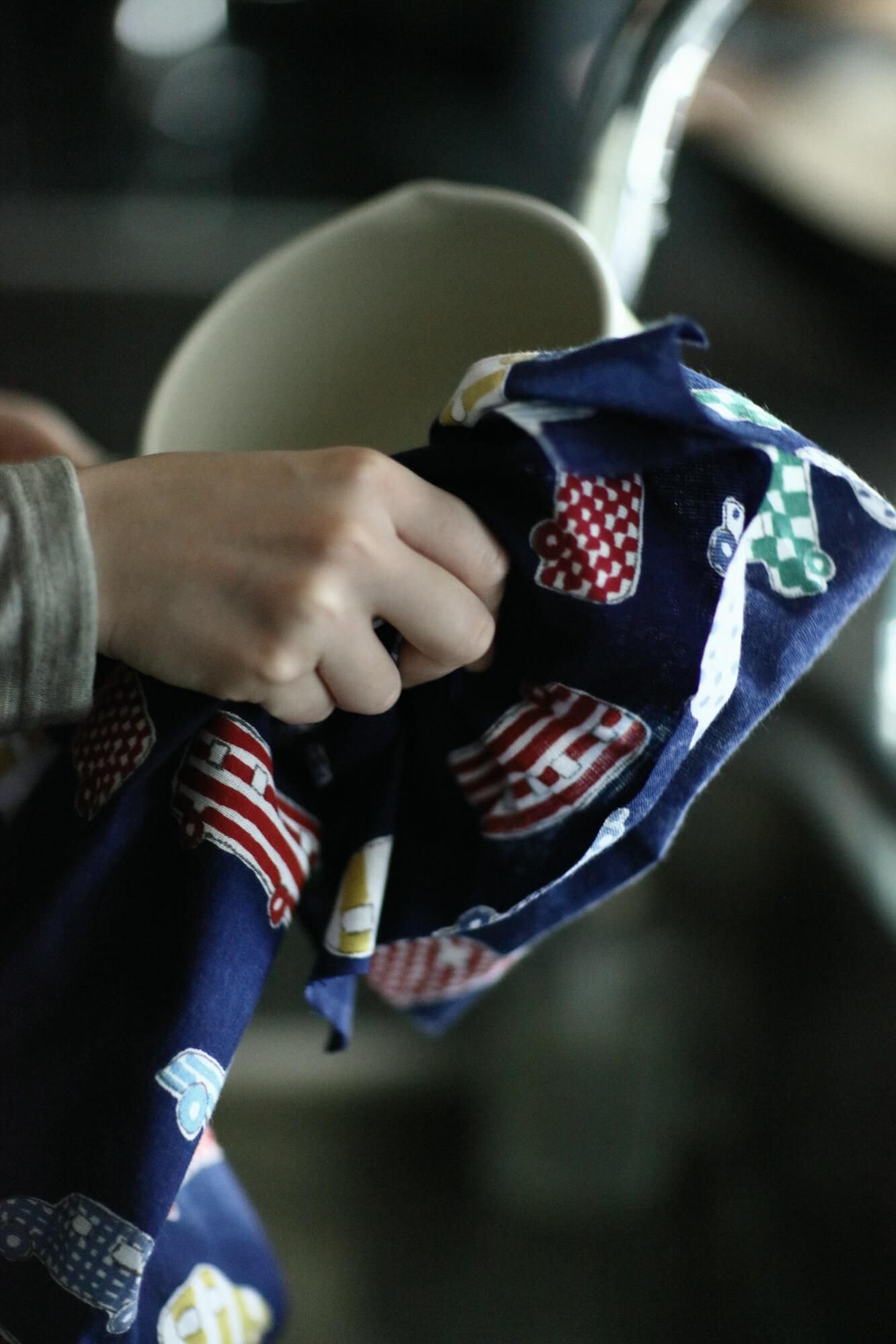 Isemomen Cotton Textile Handkerchief / Car Dark Blue