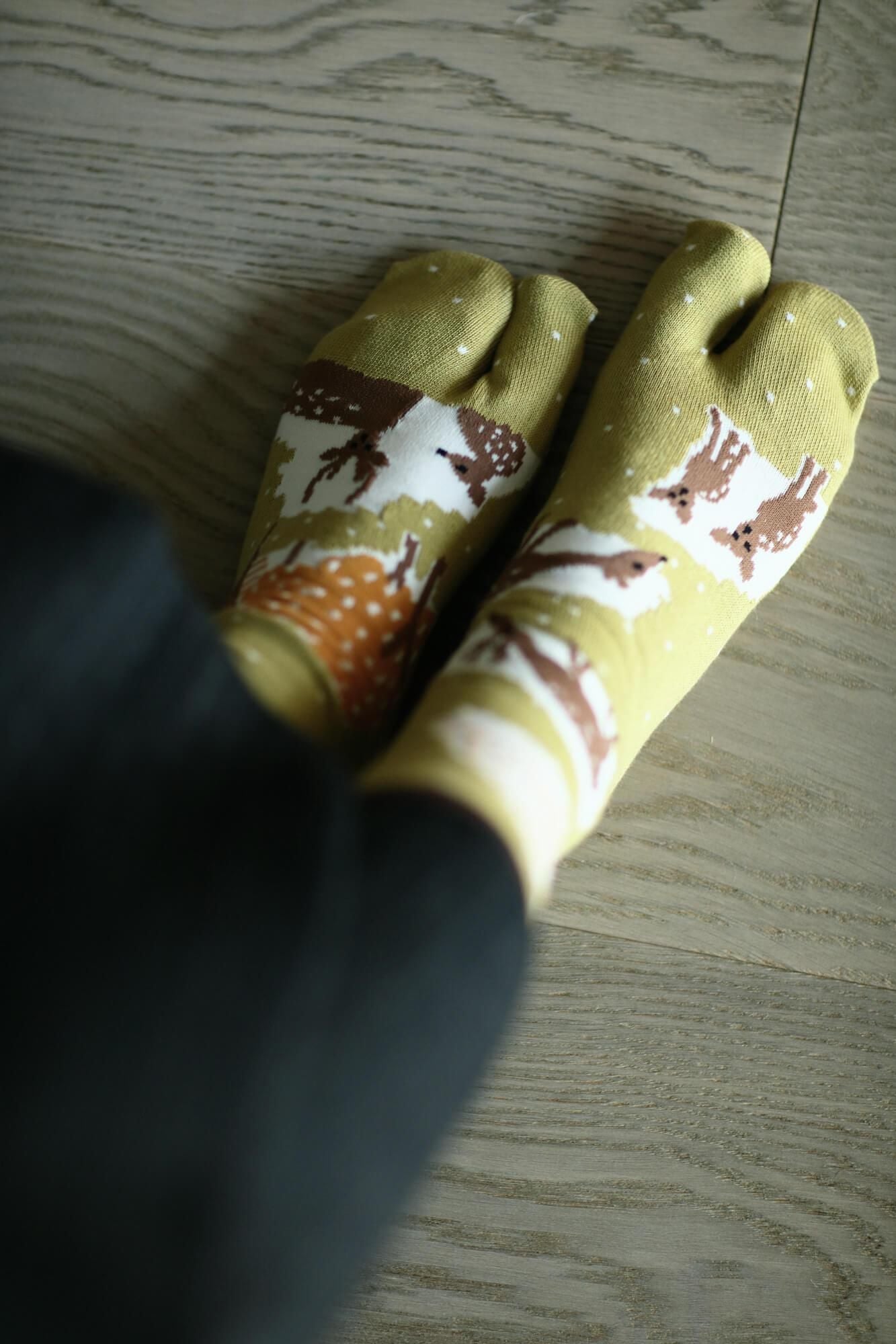 分趾襪（普通長度）／鹿 【男・女性用】