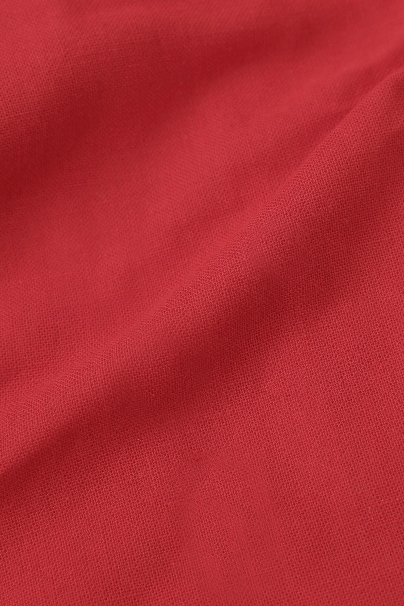 ●伊勢木棉 三袋童裝長褲 附裡襯／紅色