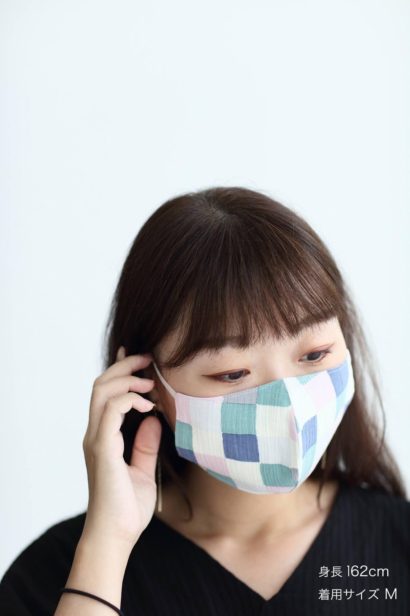 ◎【30%OFF】高島縮棉圖案紋樣布口罩／日常