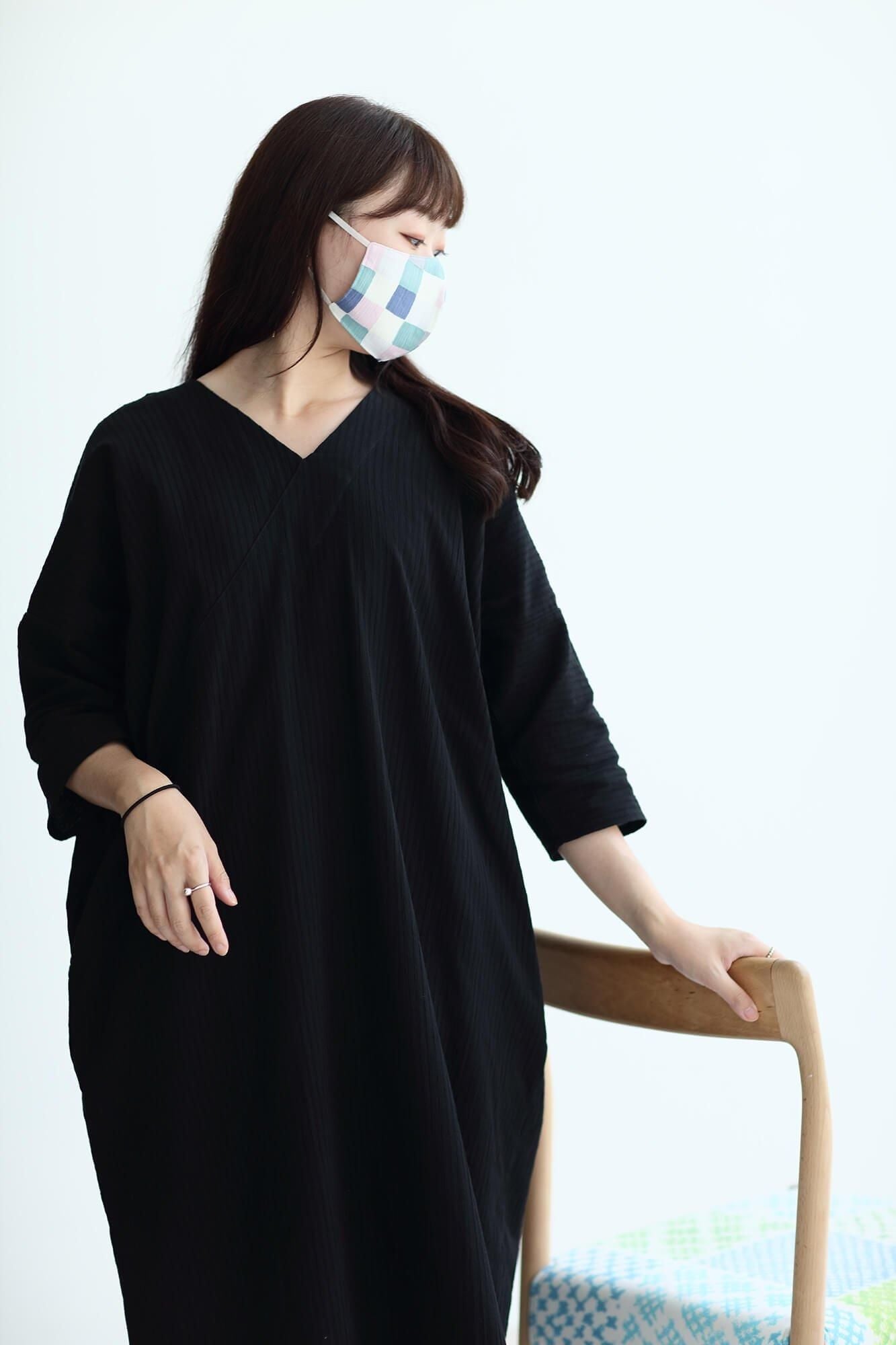 ◎【30%OFF】高島縮棉圖案紋樣布口罩／日常