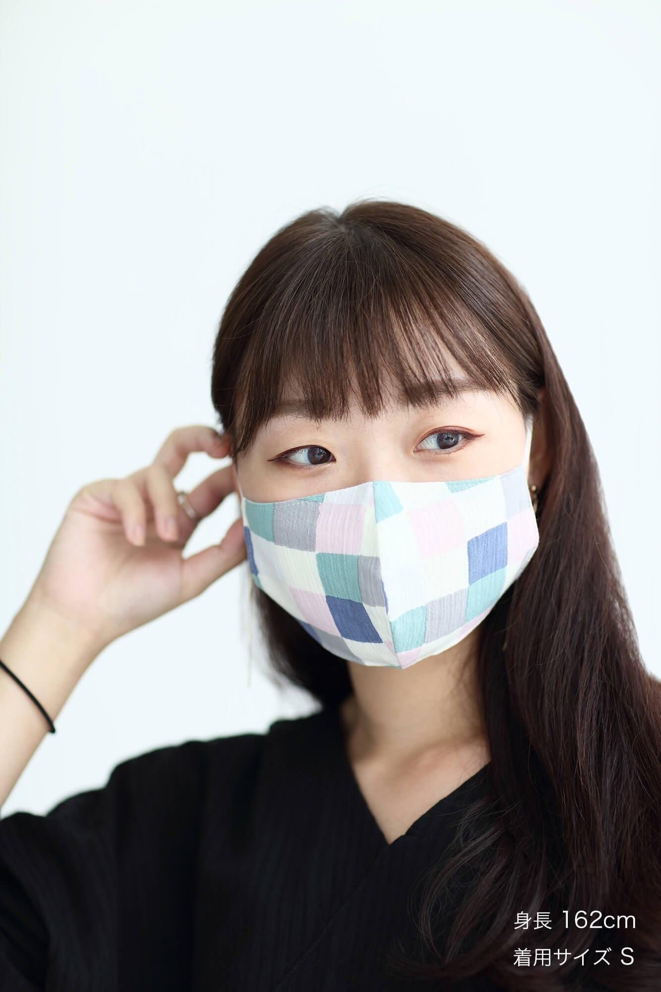 ◎【30%OFF】高島縮棉圖案紋樣布口罩／日常