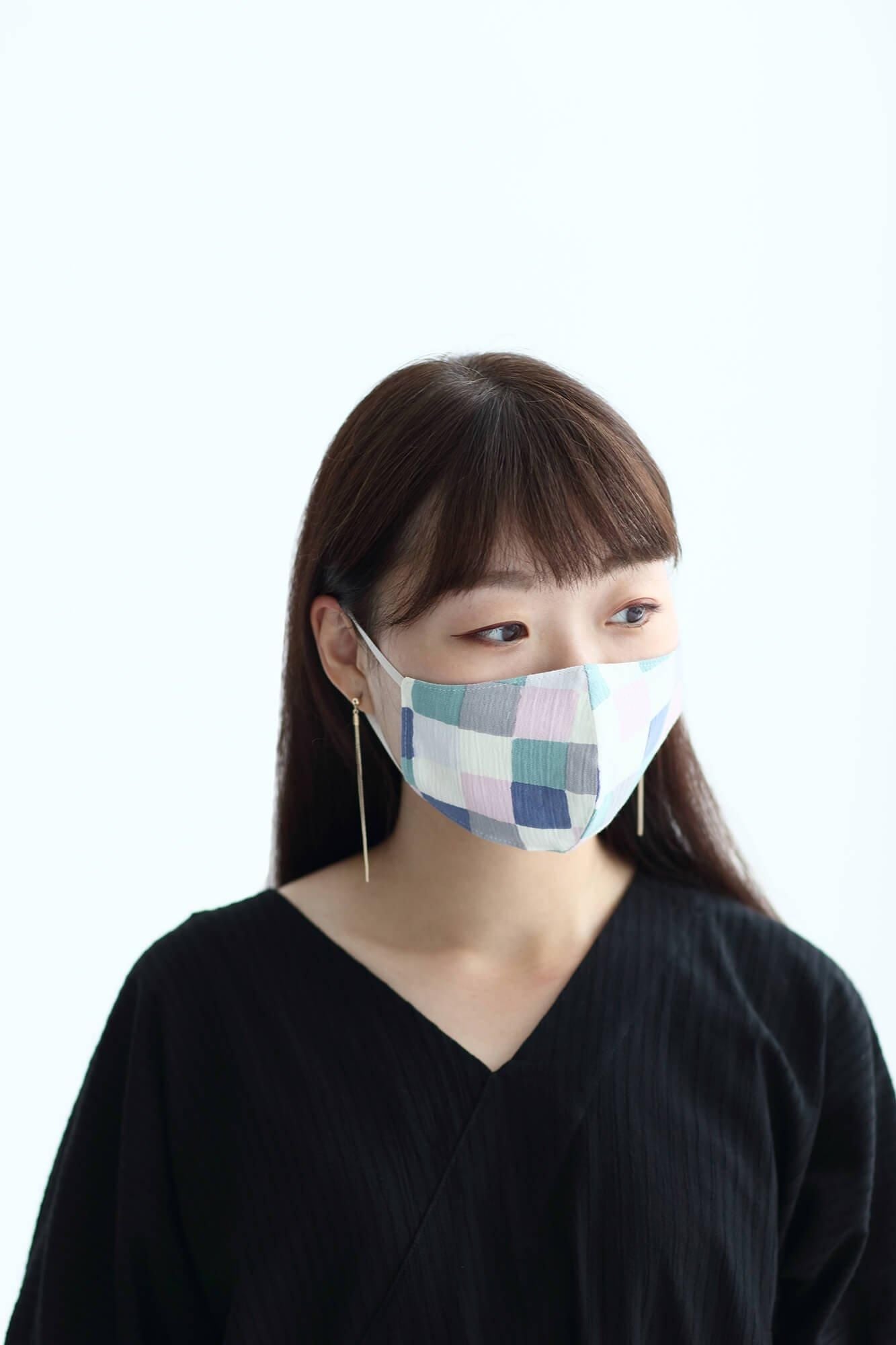 ◎【30%OFF】高島縮棉圖案紋樣布口罩／日常