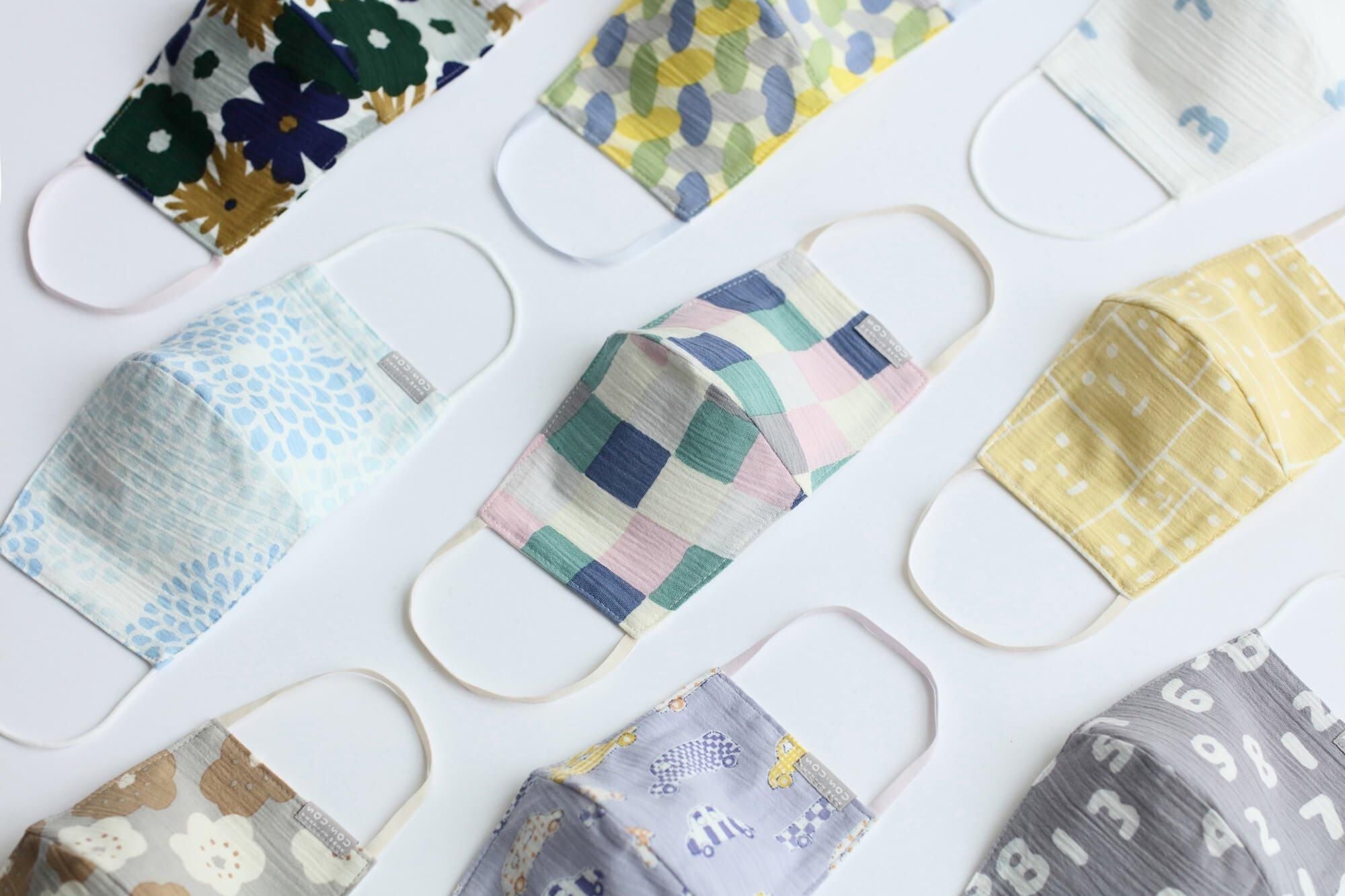 ◎【30%OFF】高島縮棉圖案紋樣布口罩／日常