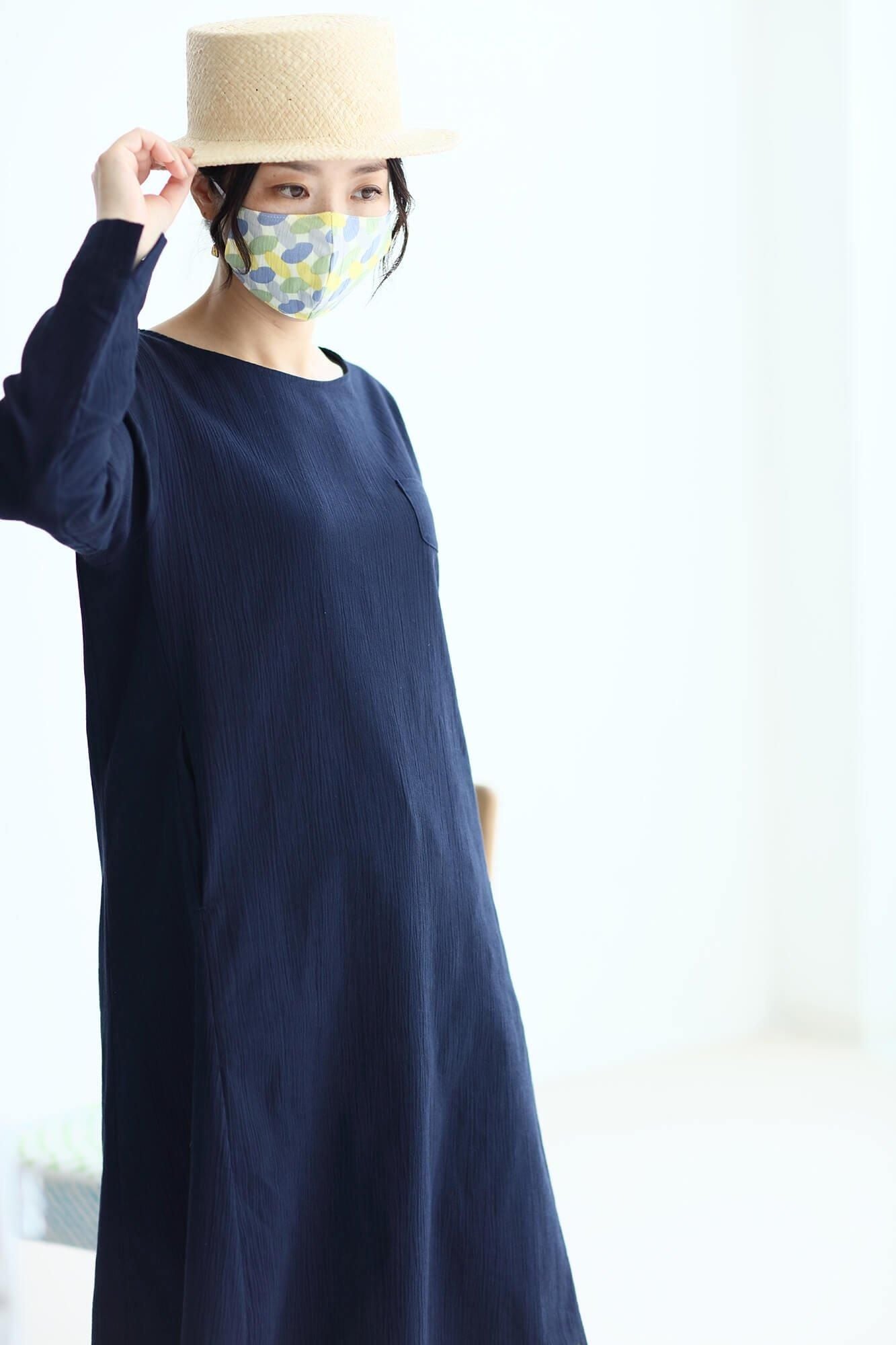 ◎【30%OFF】高島縮棉 圖案紋樣布口罩／組手