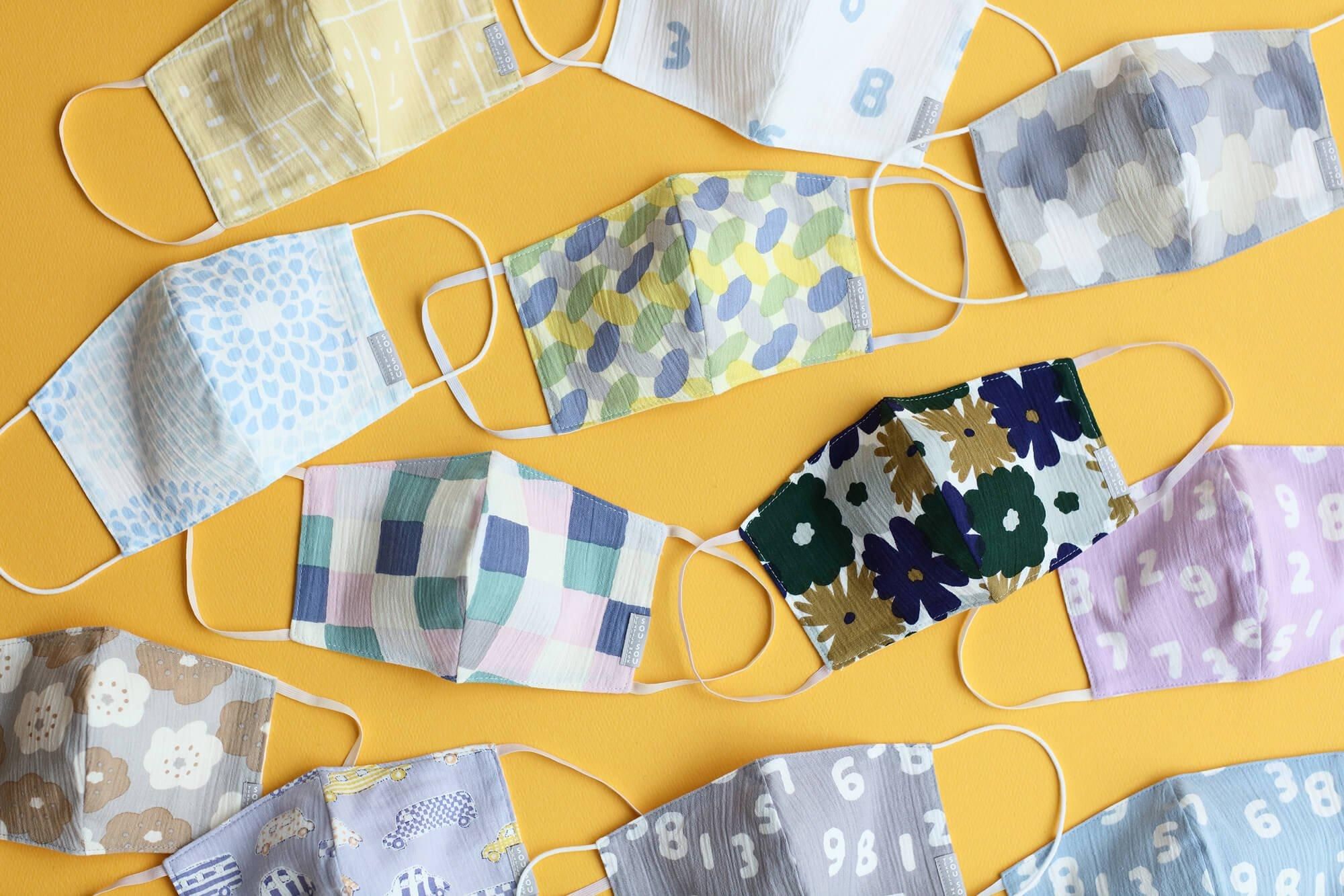 ◎【30%OFF】高島縮棉 圖案紋樣布口罩／組手