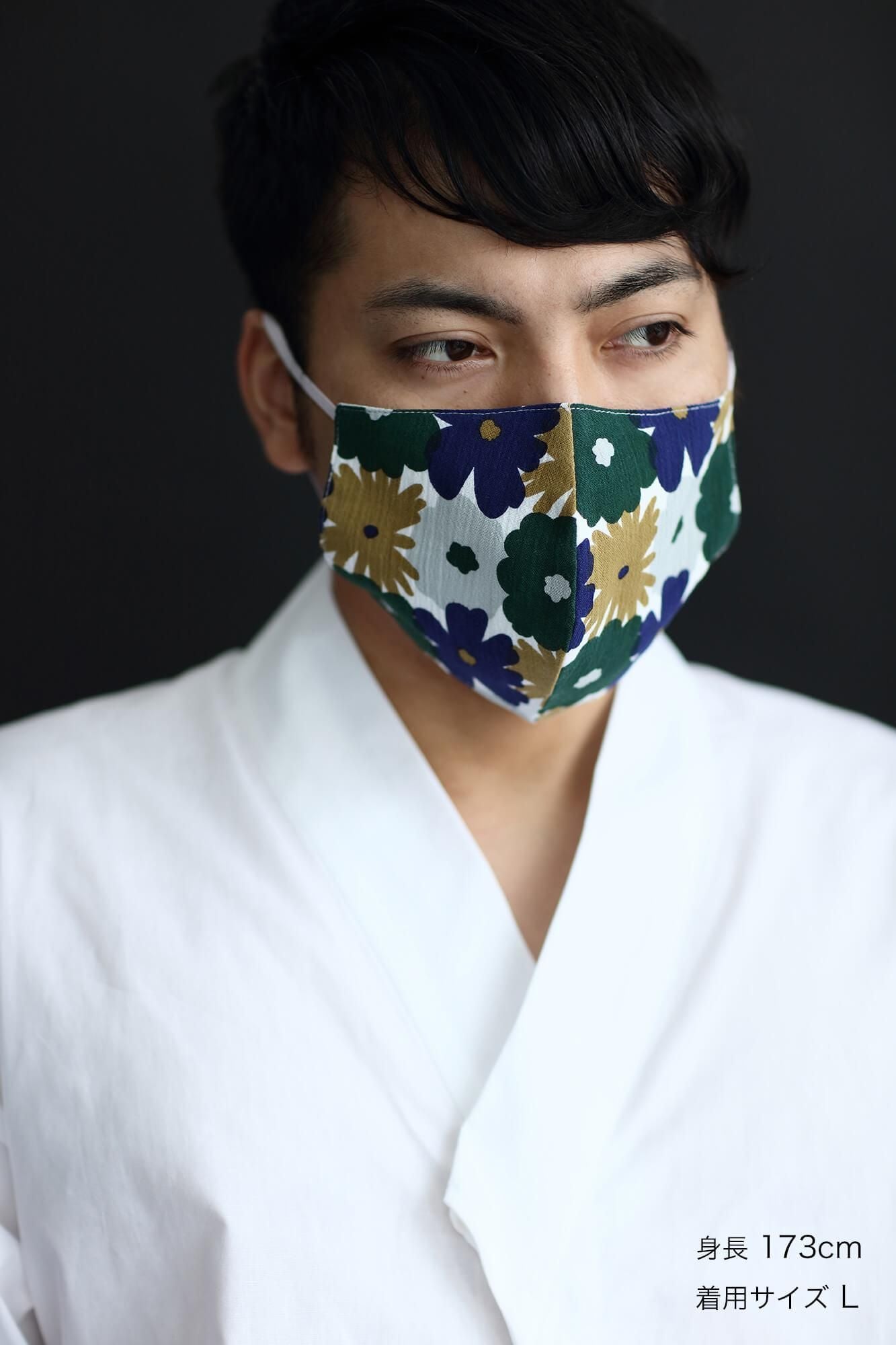 ◎【30%OFF】高島縮棉 圖案紋樣布口罩／落落大方 繽紛