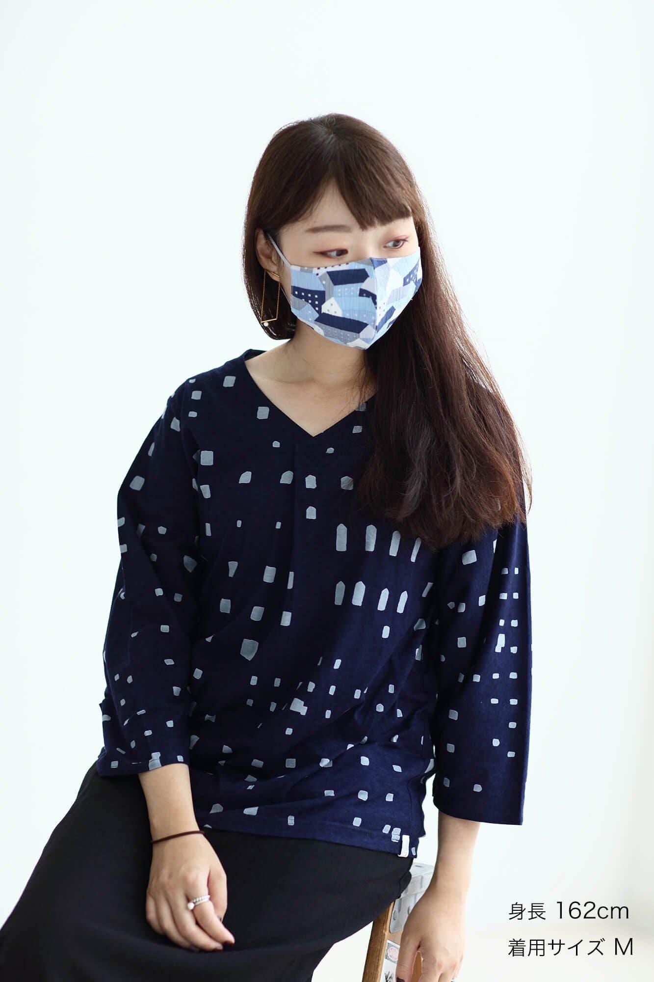 ◎【30%OFF】高島縮棉圖案紋樣布口罩／北之國