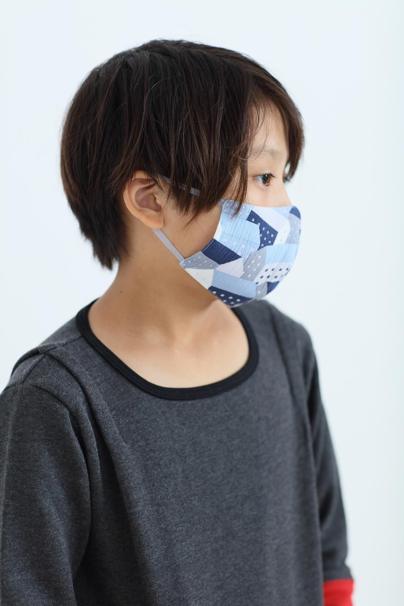 ◎【30%OFF】高島縮棉圖案紋樣布口罩／北之國