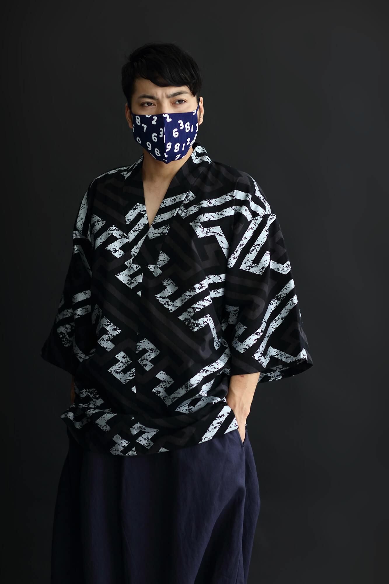 ◎[30％折扣] takashima chiku纺织面膜 / so-su-u kon（kon）深蓝色（nukon）