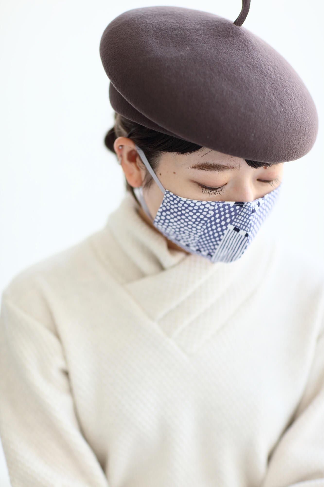 ◎[30％折扣] takashima chiku纺织面具 /小队2灰蓝色（haiao）