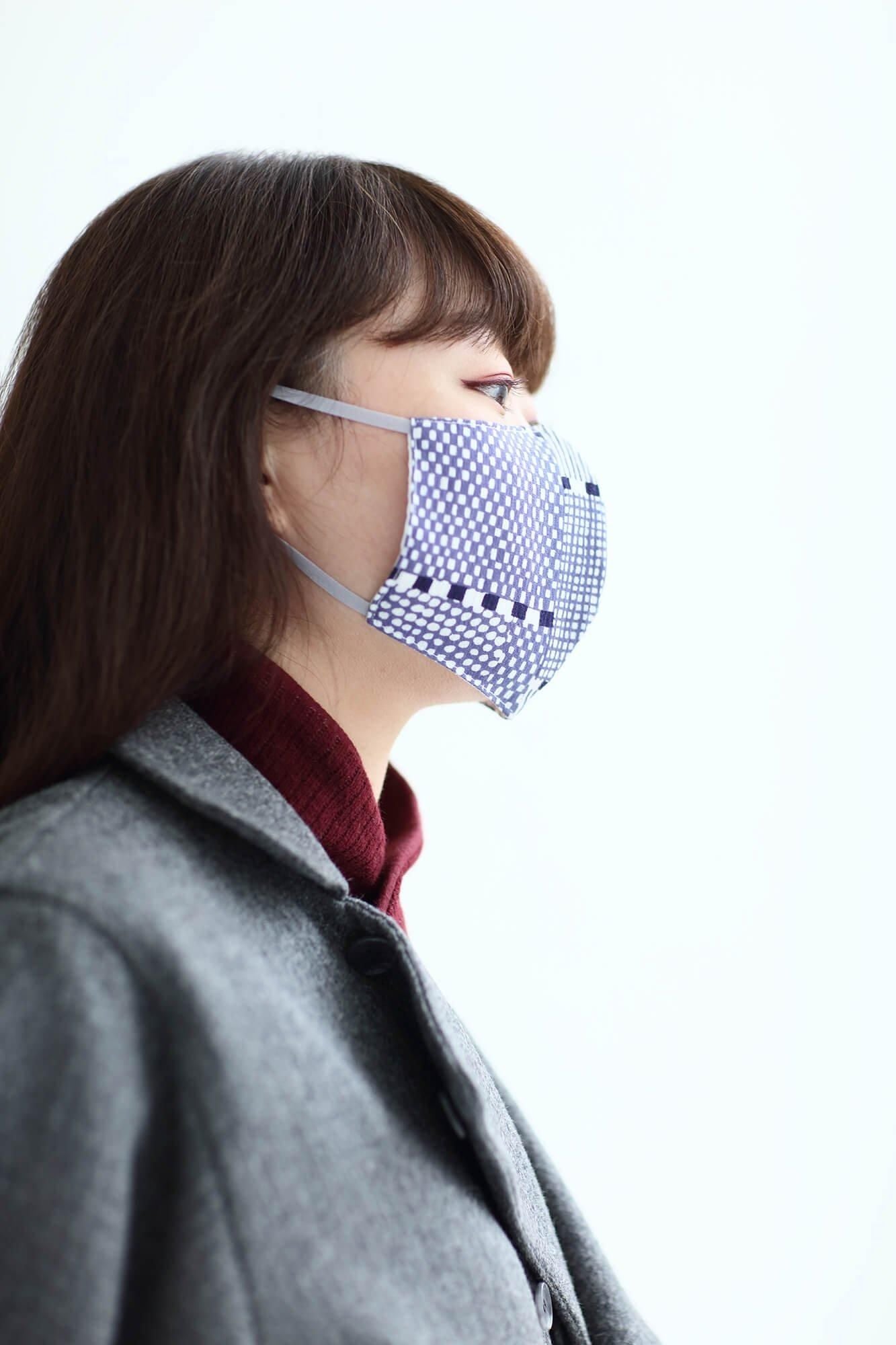 ◎[30％折扣] takashima chiku纺织面具 /小队2灰蓝色（haiao）