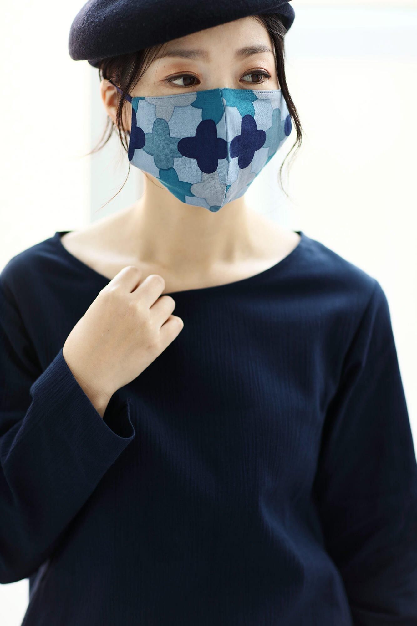 ◎[30％折扣] Takashima Plain编织X Takashima Chiku纺织面膜/Robin Ladder（现在的梯子）Kyonezu